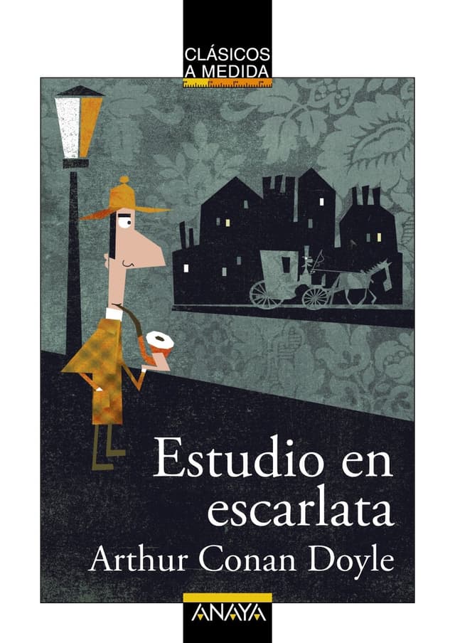 Portada de "Estudio en escarlata"