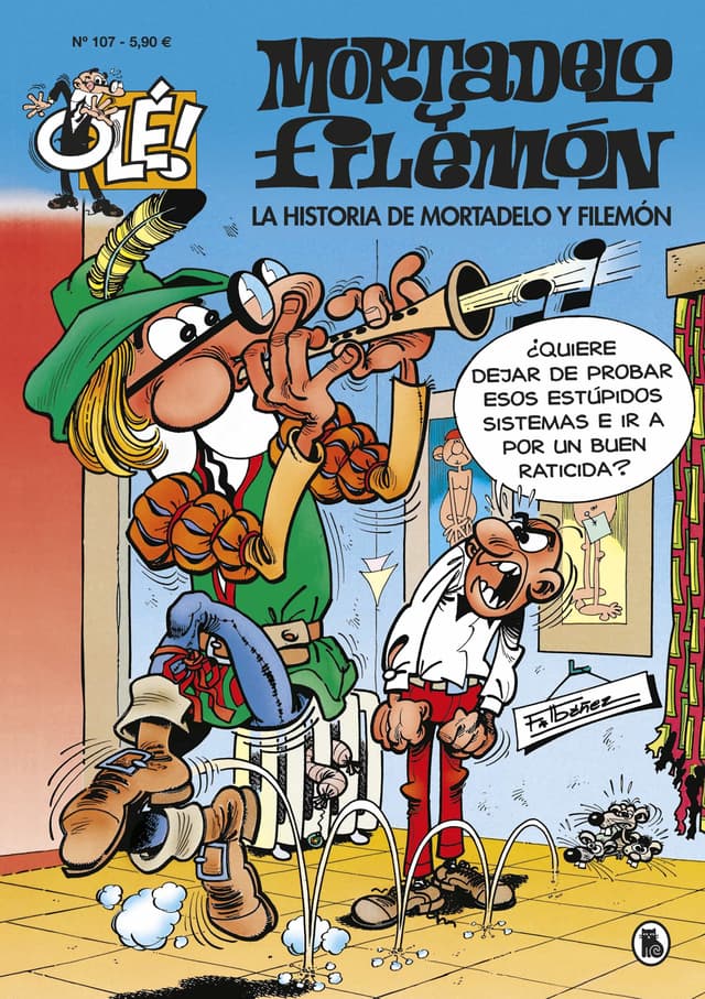 Portada de "La historia de Mortadelo y Filemón"