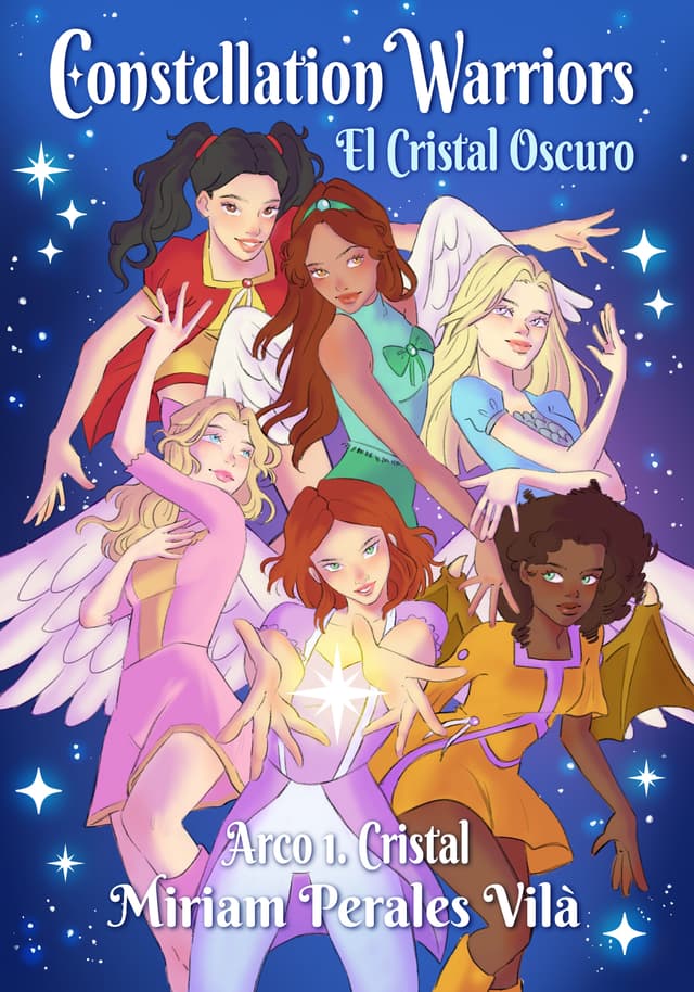 Portada de "Constellation Warriors, el Cristal Oscuro"