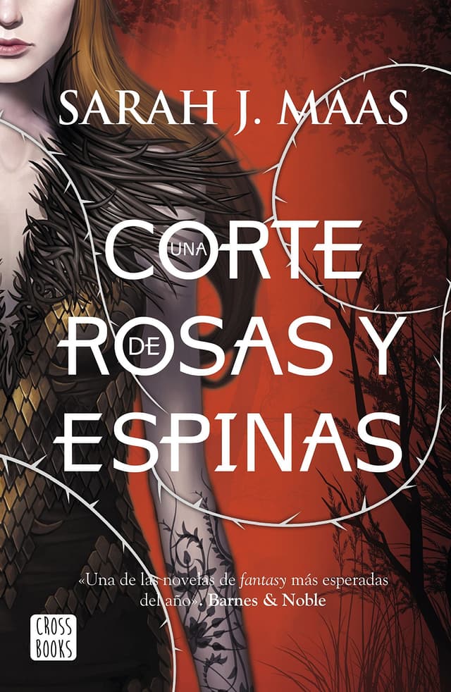 Portada de "Una corte de rosas y espinas"